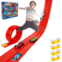🎄🎁 2025 Christmas Surprise Gift: DIY Hot Wheels Racetrack Racing Toy 🚗✨ - AxenBox