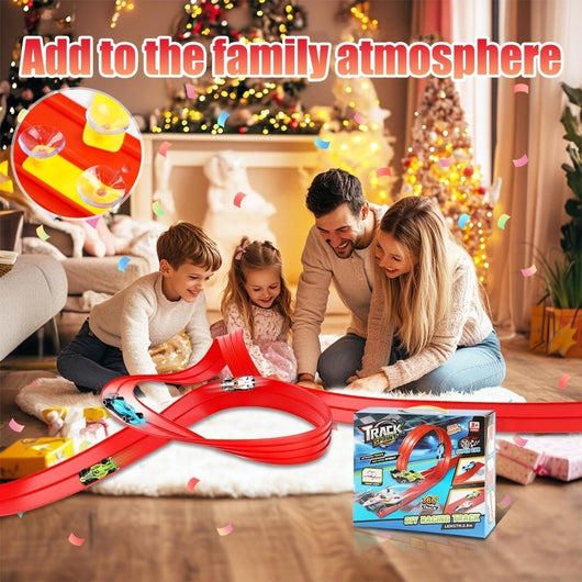 🎄🎁 2025 Christmas Surprise Gift: DIY Hot Wheels Racetrack Racing Toy 🚗✨ - AxenBox