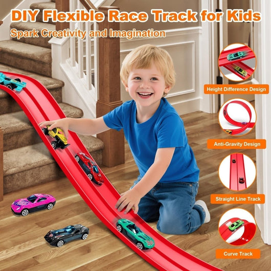 🎄🎁 2025 Christmas Surprise Gift: DIY Hot Wheels Racetrack Racing Toy 🚗✨ - AxenBox