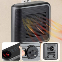 ✨2025 Hot Sale ✨800W Wall Outlet Space Heater with Adjustable Thermostat and Timer - AxenBox