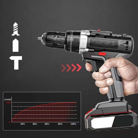 🔥2025 hot sale 🎁Electric Household Lithium Impact Drill Kit - AxenBox