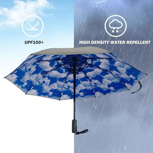 3 In 1 Misting Umbrella With Fan