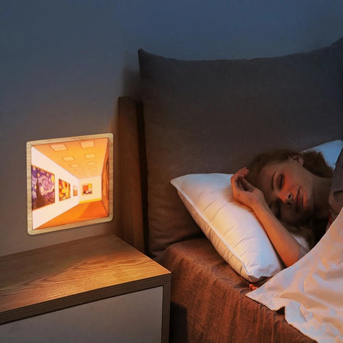 3D Naked Eye LED Night Light | Wall-Mounted & Adjustable