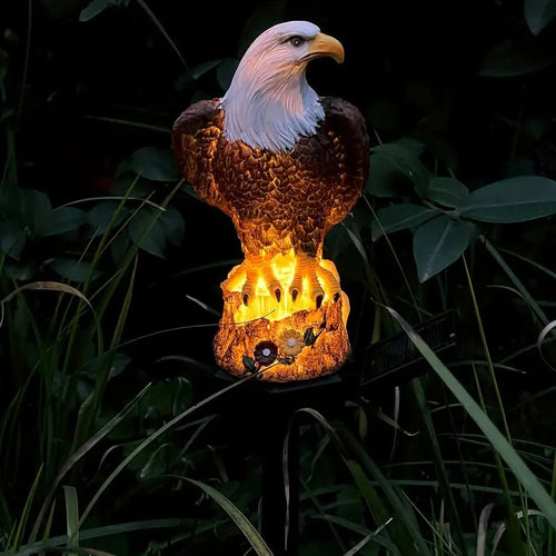 American Eagle Solar Garden Light, Garden Decor