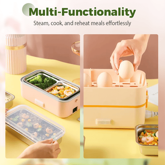 🎁Black Friday Sale - Limited time 49% OFF🖤Stainless Steel Portable Electric Lunch Box - AxenBox