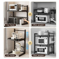 🎅Christmas Pre - sale🎁Expandable Kitchen Countertop Microwave Rack Set - AxenBox