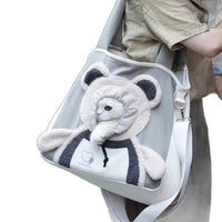 🎄Christmas Sales 60% OFF🐾Cute Bear Pet Carrier Bag With Head - Out Design - AxenBox