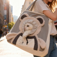 🎄Christmas Sales 60% OFF🐾Cute Bear Pet Carrier Bag With Head - Out Design - AxenBox