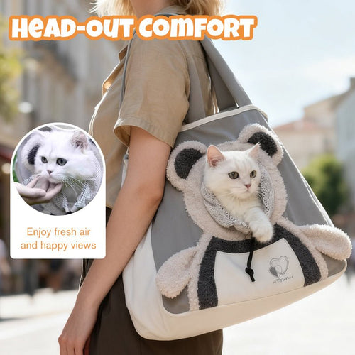 🎄Christmas Sales 60% OFF🐾Cute Bear Pet Carrier Bag With Head-Out Design