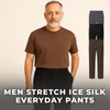 CoolForm Men's Ice Silk Pants – Slim Fit, Super Stretch, Everyday Comfort