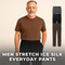 CoolForm Men's Ice Silk Pants – Slim Fit, Super Stretch, Everyday Comfort