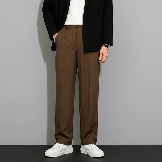 CoolForm Men's Ice Silk Pants – Slim Fit, Super Stretch, Everyday Comfort - AxenBox