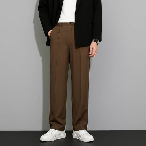 CoolForm Men's Ice Silk Pants – Slim Fit, Super Stretch, Everyday Comfort