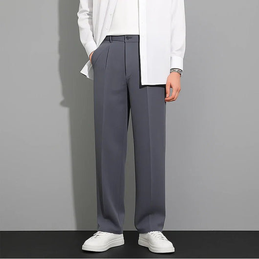 CoolForm Men's Ice Silk Pants – Slim Fit, Super Stretch, Everyday Comfort - AxenBox