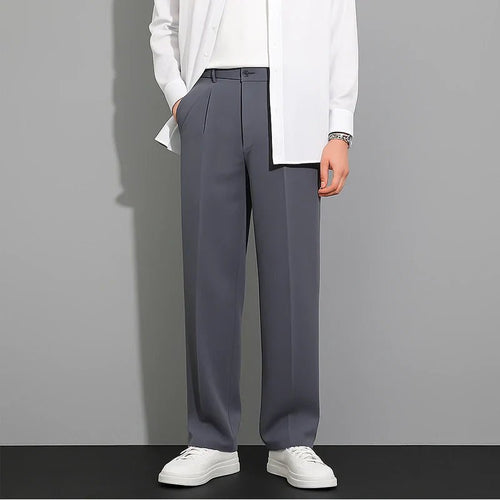 CoolForm Men's Ice Silk Pants – Slim Fit, Super Stretch, Everyday Comfort