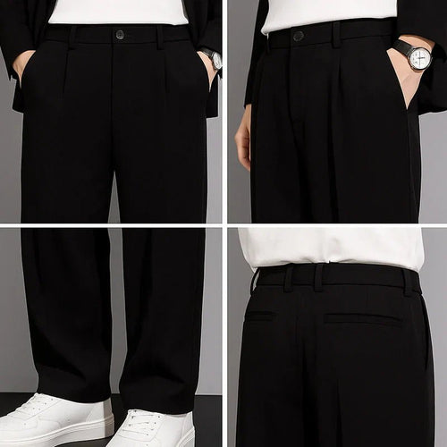 CoolForm Men's Ice Silk Pants – Slim Fit, Super Stretch, Everyday Comfort