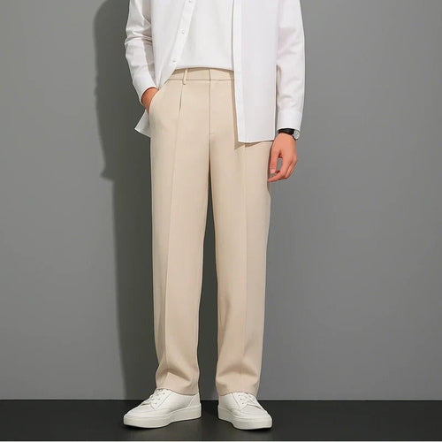 CoolForm Men's Ice Silk Pants – Slim Fit, Super Stretch, Everyday Comfort