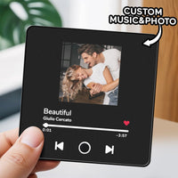 Customized Music Fridge Magnet Personalized Photo Fridge Magnet Can Play Songs and Adjust Volume - AxenBox
