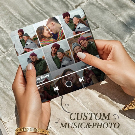 Customized Music Fridge Magnet Personalized Photo Fridge Magnet Can Play Songs and Adjust Volume - AxenBox