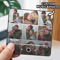 Customized Music Fridge Magnet Personalized Photo Fridge Magnet Can Play Songs and Adjust Volume - AxenBox