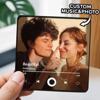 Customized Music Fridge Magnet Personalized Photo Fridge Magnet Can Play Songs and Adjust Volume - AxenBox