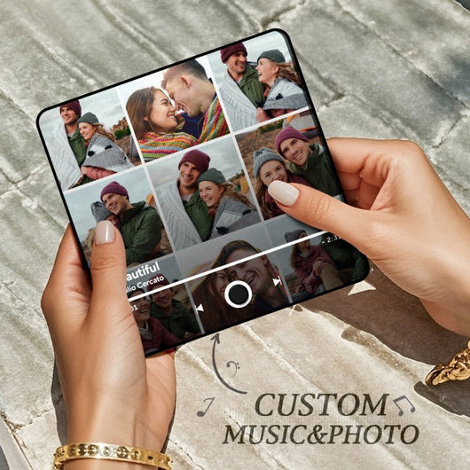 Customized Music Fridge Magnet Personalized Photo Fridge Magnet Can Play Songs and Adjust Volume - AxenBox