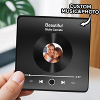 Customized Music Fridge Magnet Personalized Photo Fridge Magnet Can Play Songs and Adjust Volume - AxenBox
