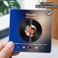 Customized Music Fridge Magnet Personalized Photo Fridge Magnet Can Play Songs and Adjust Volume