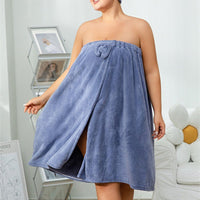 Extra - Large Soft Absorbent Elastic Bathrobe & Hair Drying Cap 2 - Piece Set - AxenBox