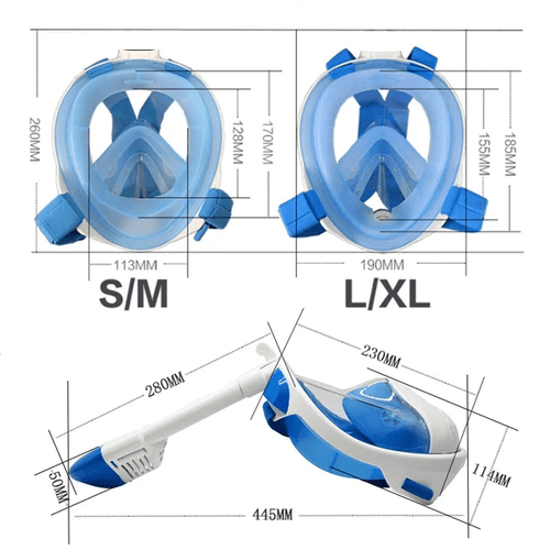 Full Face Snorkeling Mask with Removable Camera Holder