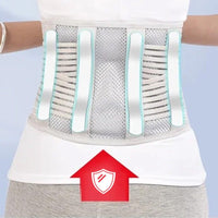 Heat - pressed Mesh Breathable Steel Plate Support Waist Protector - AxenBox