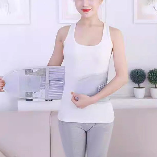 Heat - pressed Mesh Breathable Steel Plate Support Waist Protector - AxenBox