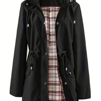 🔥Hot Sale 50% Off🔥Solid Color Casual Jackets, Waterproof and Windproof Coats, Hooded Windbreakers