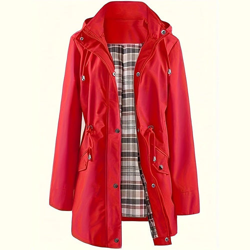 🔥Hot Sale 50% Off🔥Solid Color Casual Jackets, Waterproof and Windproof Coats, Hooded Windbreakers