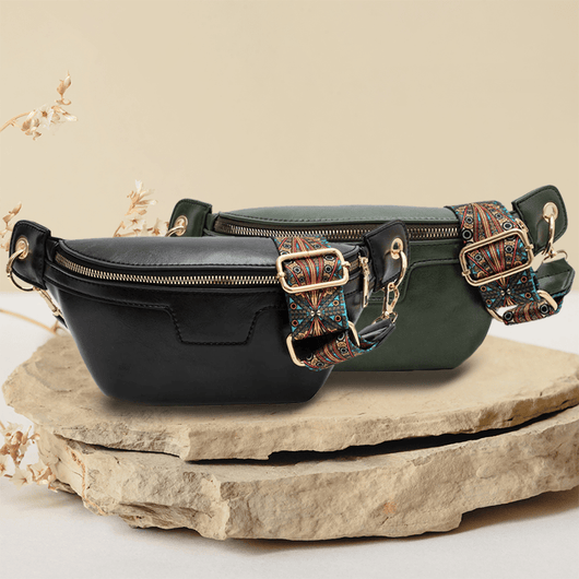 Lannie Women Vintage Bohemian Fashion High Quality Leather Crossbody Bag with Zipper for Casual and Travel - AxenBox