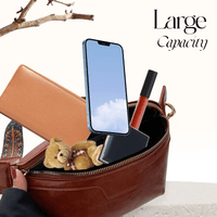 Lannie Women Vintage Bohemian Fashion High Quality Leather Crossbody Bag with Zipper for Casual and Travel - AxenBox