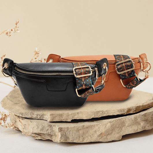 Lannie Women Vintage Bohemian Fashion High Quality Leather Crossbody Bag with Zipper for Casual and Travel - AxenBox