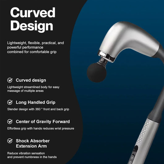 Massage Gun with Upgraded Extension Handle, Back Massager for Pain Relief Deep Tissue - AxenBox
