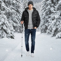 Men's Windproof Padded & Hooded Jacket - AxenBox