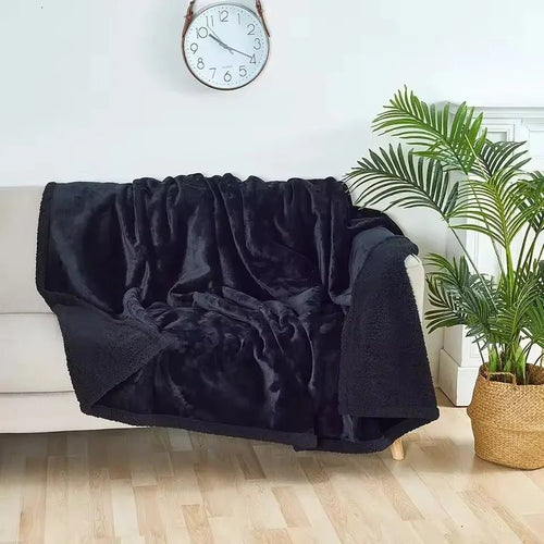 Midnight Comfort Waterproof Black Throw