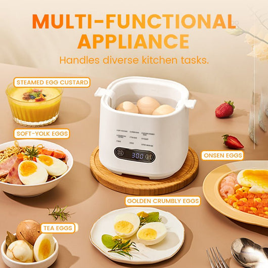 Mini Multi - Functional Egg Cooker Set with Smart Touch Panel - AxenBox