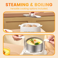 Mini Multi - Functional Egg Cooker Set with Smart Touch Panel - AxenBox