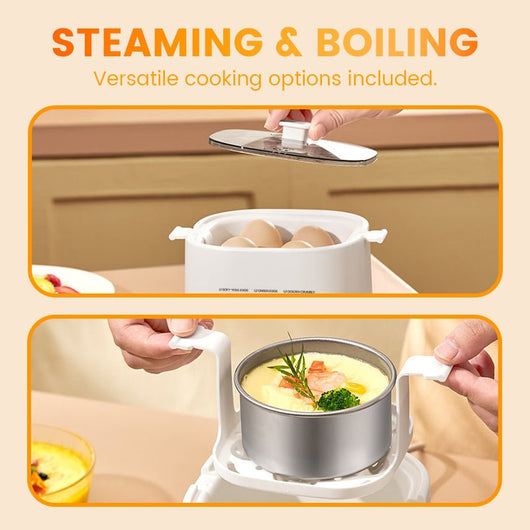 Mini Multi - Functional Egg Cooker Set with Smart Touch Panel - AxenBox