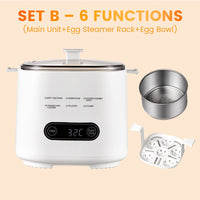Mini Multi - Functional Egg Cooker Set with Smart Touch Panel - AxenBox
