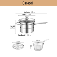 Multipurpose Stainless Steel Saucepan - AxenBox