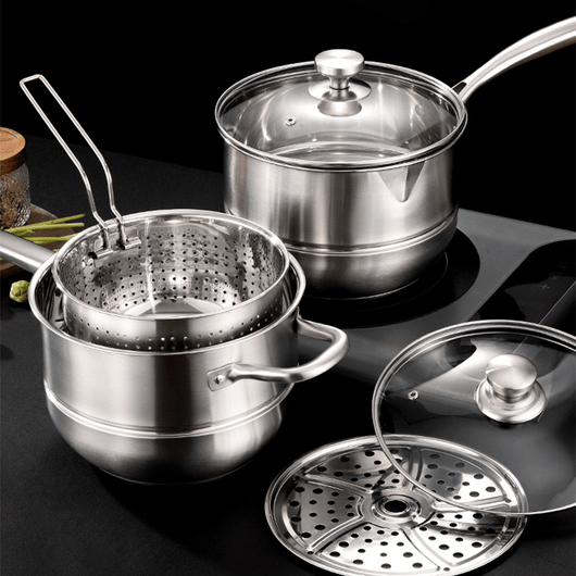 Multipurpose Stainless Steel Saucepan - AxenBox