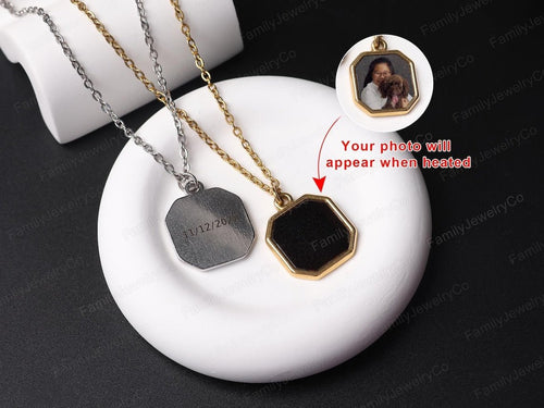 Personalized Heat-Activated Photo Necklace