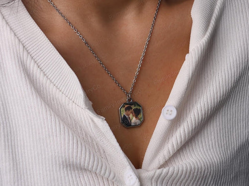 Personalized Heat-Activated Photo Necklace
