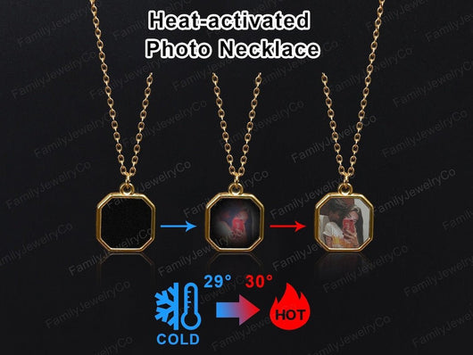 Personalized Heat - Activated Photo Necklace - AxenBox
