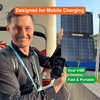 Portable Folding Solar Panel – High Efficiency & Convenient Design for Outdoor Use, Ideal for Prototyping Boards and Device Charging.